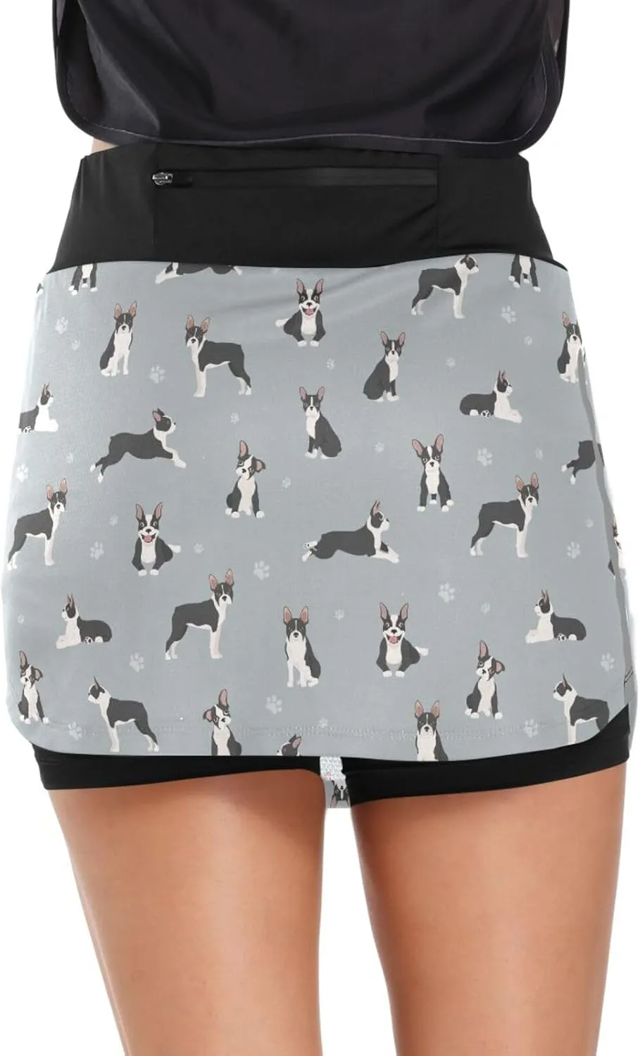 Laprad Womens Athletic Skort Tennis Skirts High Waisted Running Workout Shorts with Pockets