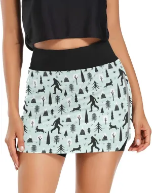 Laprad Womens Athletic Skort Tennis Skirts High Waisted Running Workout Shorts with Pockets