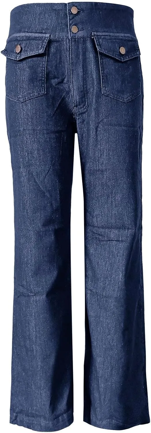 LCMTWX Womens Jeans Mid Waisted Waisted Pants Trousers Up Womens Casual Women's Jeans Casual Denim Pants Jeans for Women
