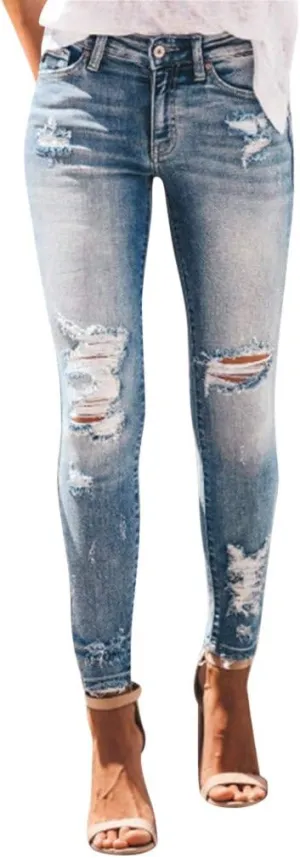 LCMTWX Womens Jeans Mid Waisted Waisted Pants Trousers Up Womens Casual Women's Jeans Casual Denim Pants Jeans for Women