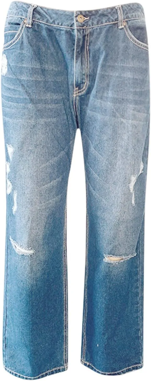 LCMTWX Womens Jeans Mid Waisted Waisted Pants Trousers Up Womens Casual Women's Jeans Casual Denim Pants Jeans for Women