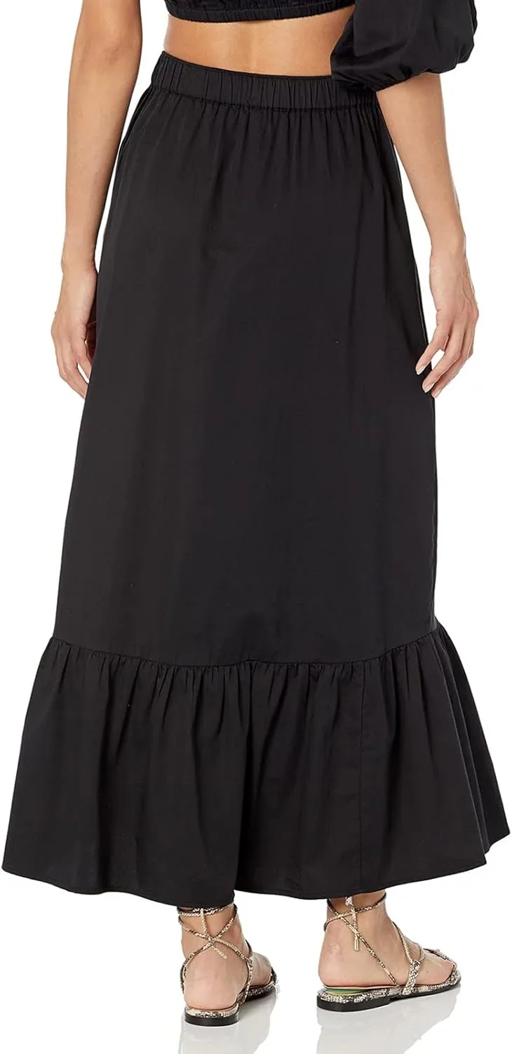 Maxi Skirts for Women Pleated Long Midi Skirt with Pockets Casual Summer High Waisted Flowy Trendy Boho A Line Skirts