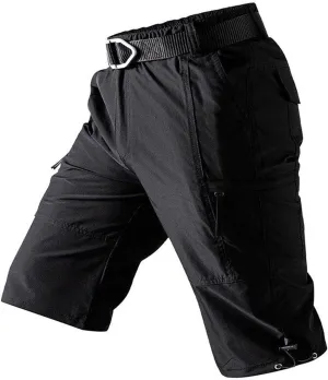 Men Cargo Shorts Plus Size Fashion Pachwork Multiple Pockets Loose Comfy Casual Short Fishing Pants Crop Sweatpant
