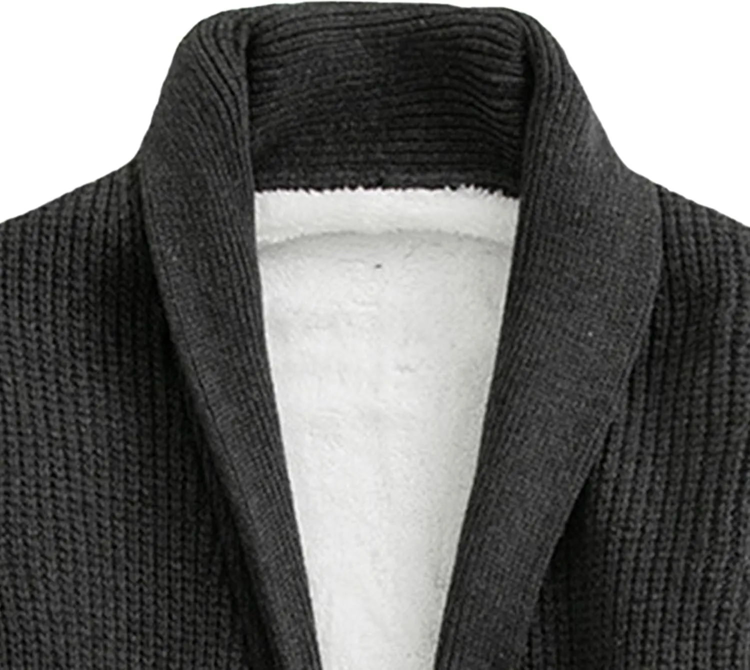 Men Simple Versatile Everyday Knit Cardigan Padded Lapel Knit Cardigan Personalized Fashion Casual Button Down Cardigan