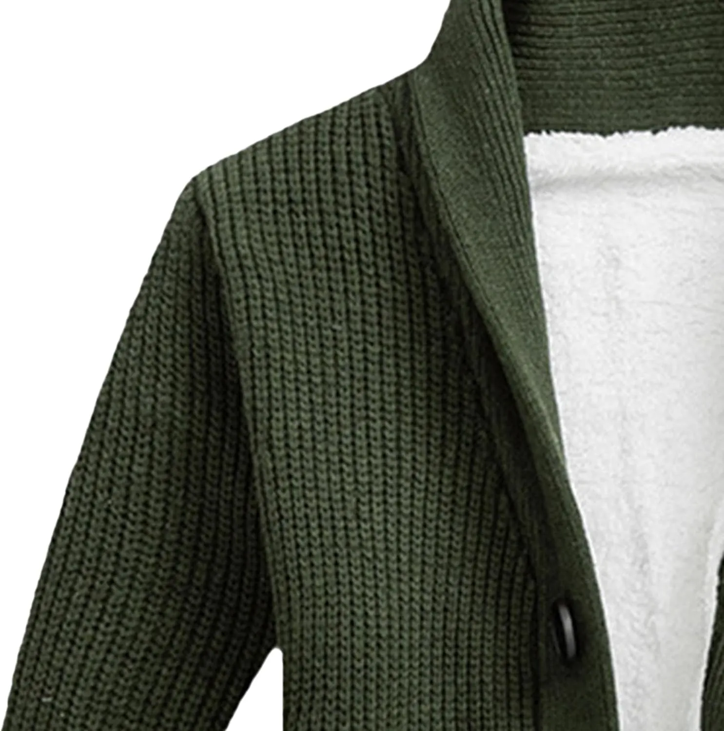 Men Simple Versatile Everyday Knit Cardigan Padded Lapel Knit Cardigan Personalized Fashion Casual Button Down Cardigan