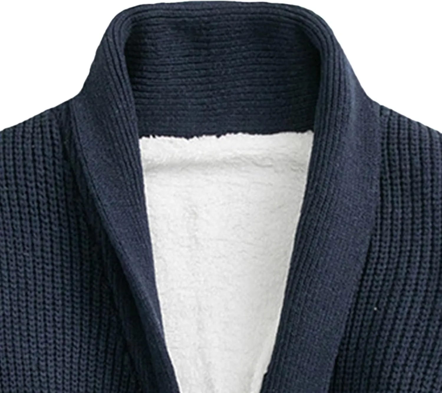 Men Simple Versatile Everyday Knit Cardigan Padded Lapel Knit Cardigan Personalized Fashion Casual Button Down Cardigan
