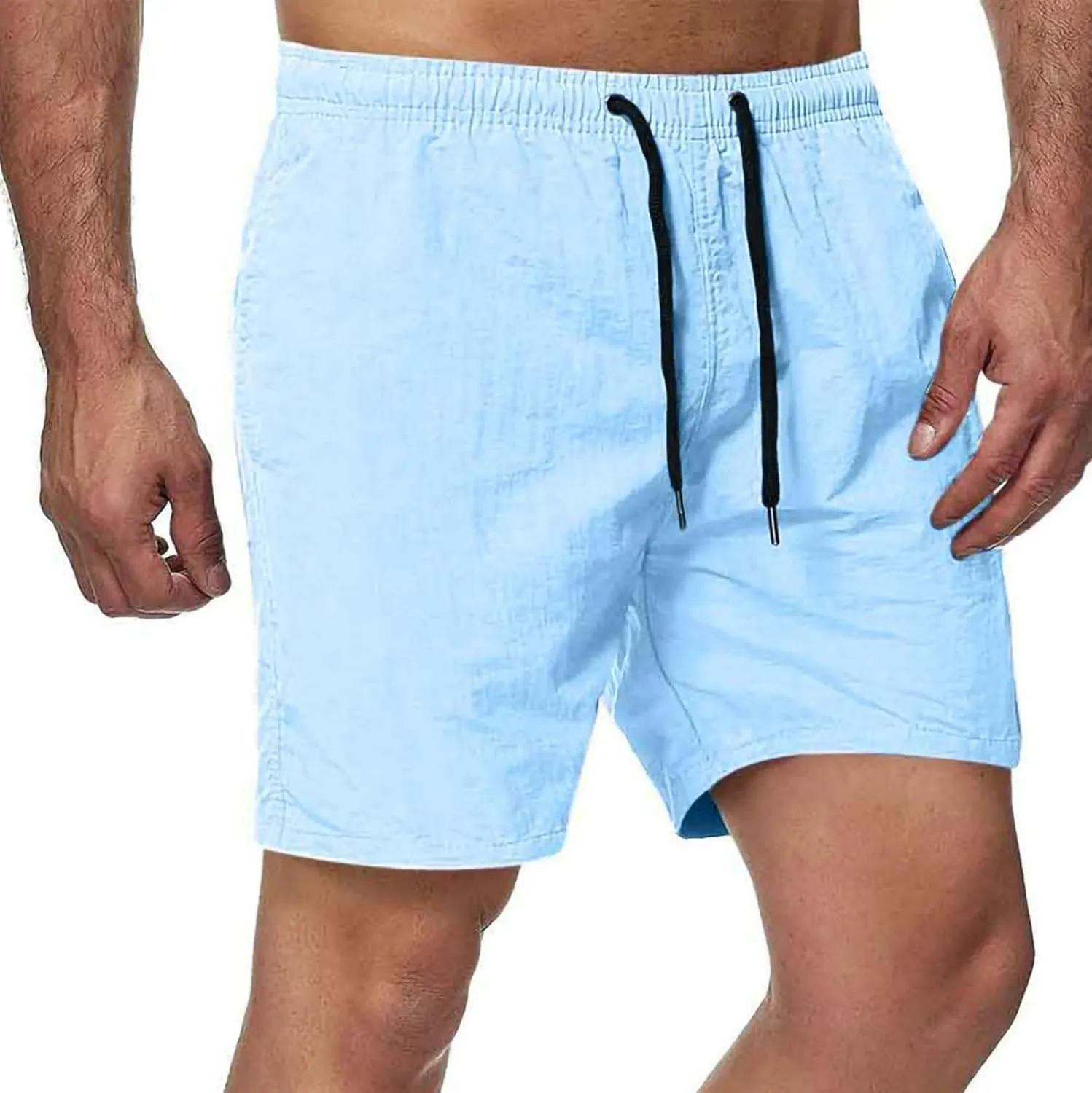 Mens Athletic Shorts 5 Inch Inseam Quick Dry Swim Shorts Workout Running Gym Short with Pocket Lightweight No Liner