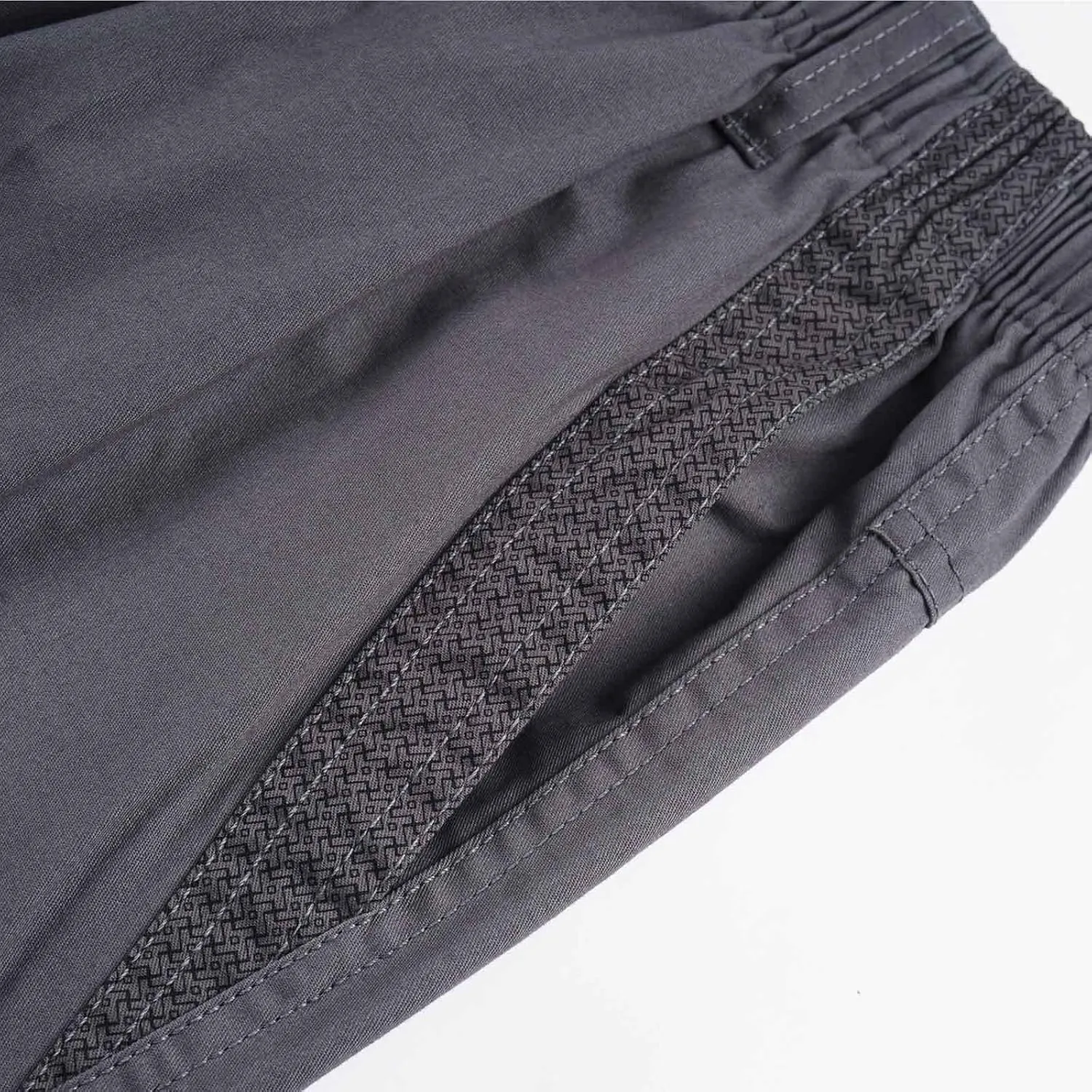 Men's Breathable Comfy Cotton Pants Elastic Waist Comfy Straight-Fit Sweatpants Fashion Casual Cargo Pants Multi Pockets