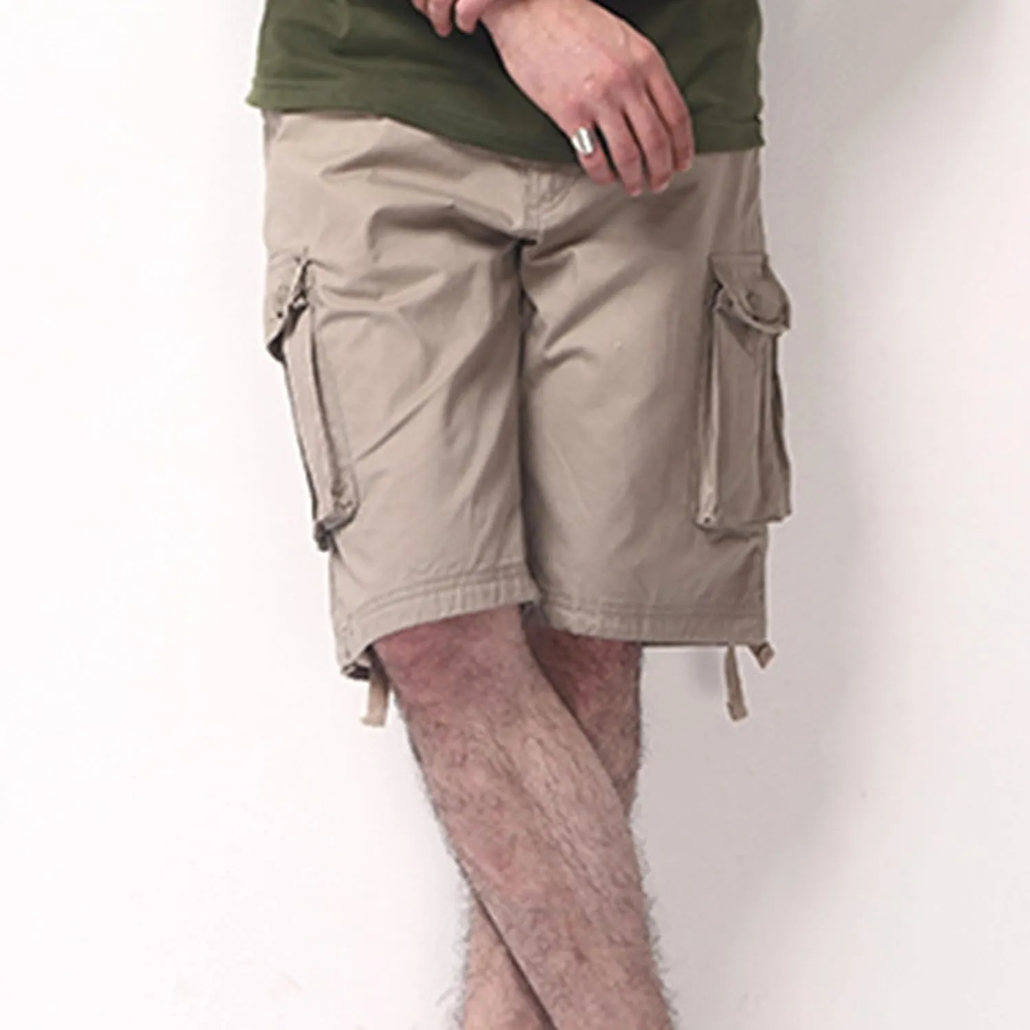 Men's Casual Cargo Shorts Summer Stylish Chino Cotton Shorts with Multiple Pockets Sports Twill Outdoor Short Pants