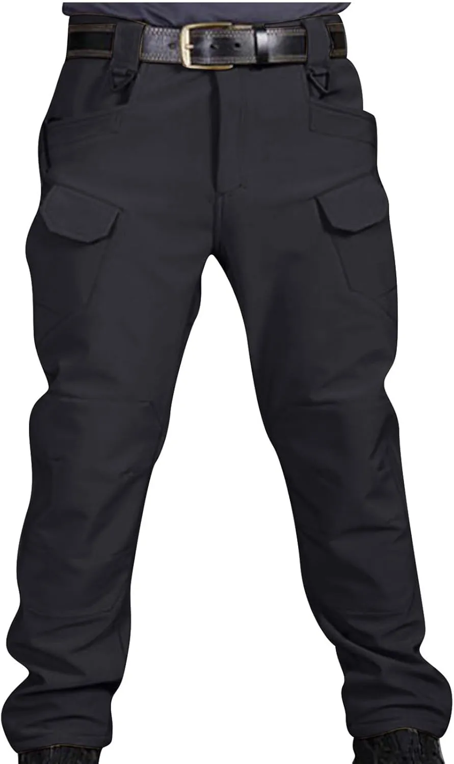 Men's Casual Hiking Cargo Pants Multi-Pockets Solid Joggers Athletic Pants Loose Straight Sweatpants Military Trousers
