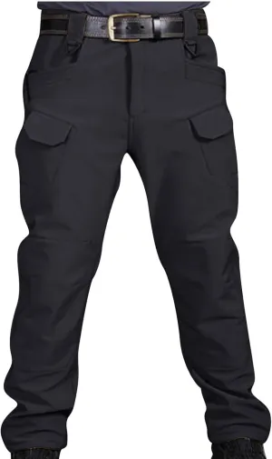 Men's Casual Hiking Cargo Pants Multi-Pockets Solid Joggers Athletic Pants Loose Straight Sweatpants Military Trousers