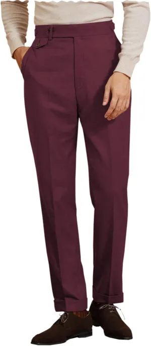 Men's Dress Pants Pleated Front Casual Hidden Expandable Waist Dress Suit Pants