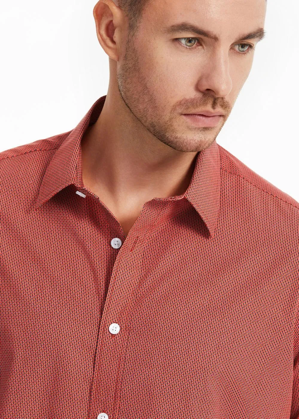 Men's Floral Dress Button Down Shirt Mens Long Sleeve Casual Cotton Shirt