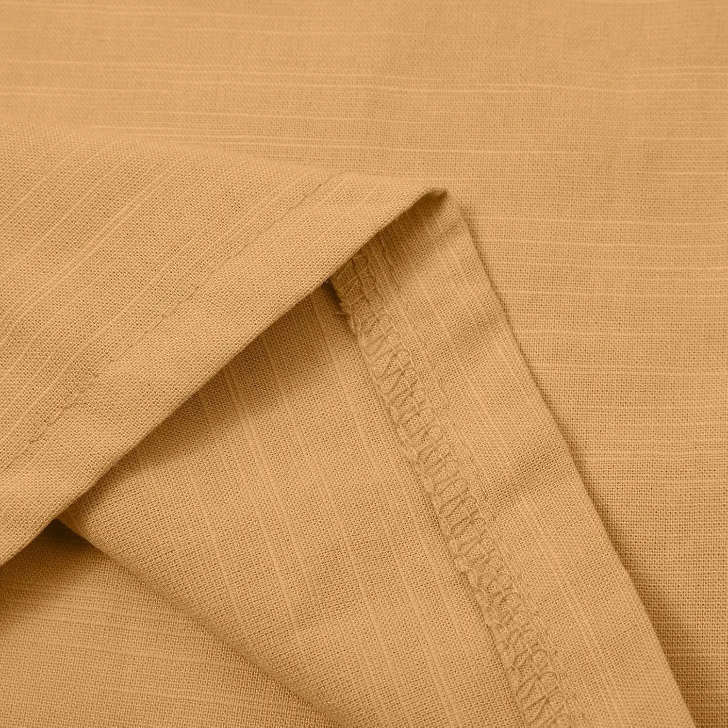 Mens Linen Casual Pants Plain Beach Vacation Pants Elastic Waist Lightweight Loose Pleated Slacks Summer Trousers