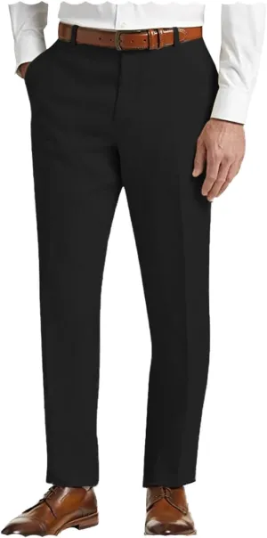 Men's Linen Pants Lightweight Classic Regular Fit Elastic Waist Dress Suit Pants for Men Spring Summer
