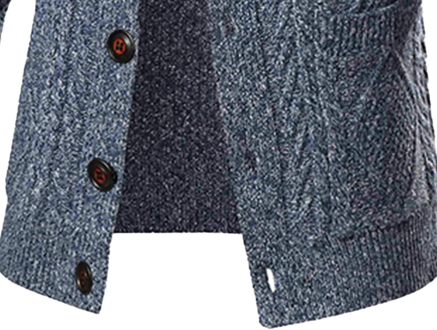 Men's Shawl Collar Cardigan Male Casual Long Sleeve Knit Coat Men Cable Slim Fit Button Down Sweater