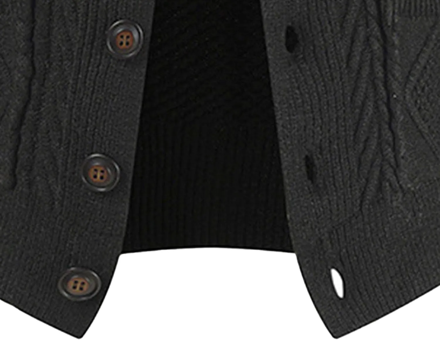 Men's Shawl Collar Cardigan Male Casual Long Sleeve Knit Coat Men Cable Slim Fit Button Down Sweater