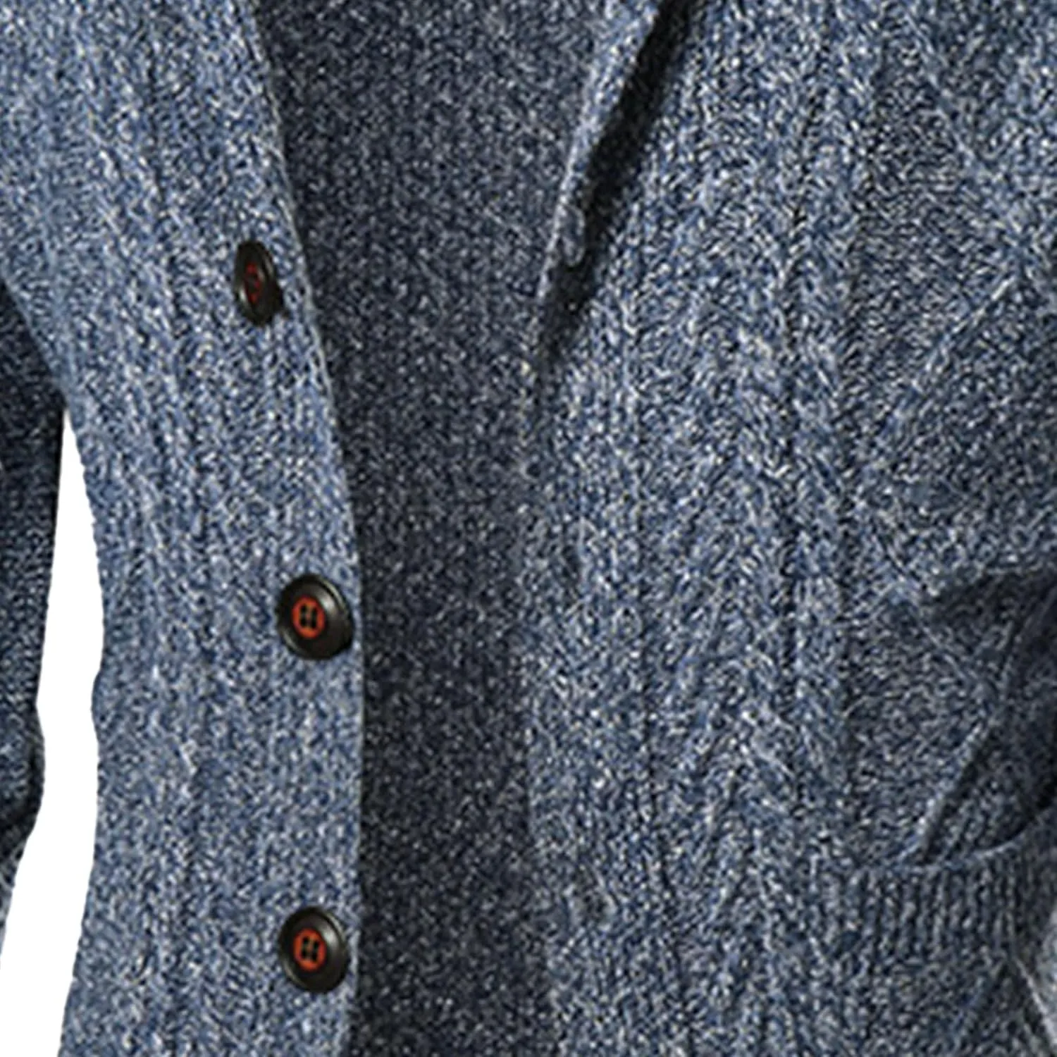 Men's Shawl Collar Cardigan Male Casual Long Sleeve Knit Coat Men Cable Slim Fit Button Down Sweater