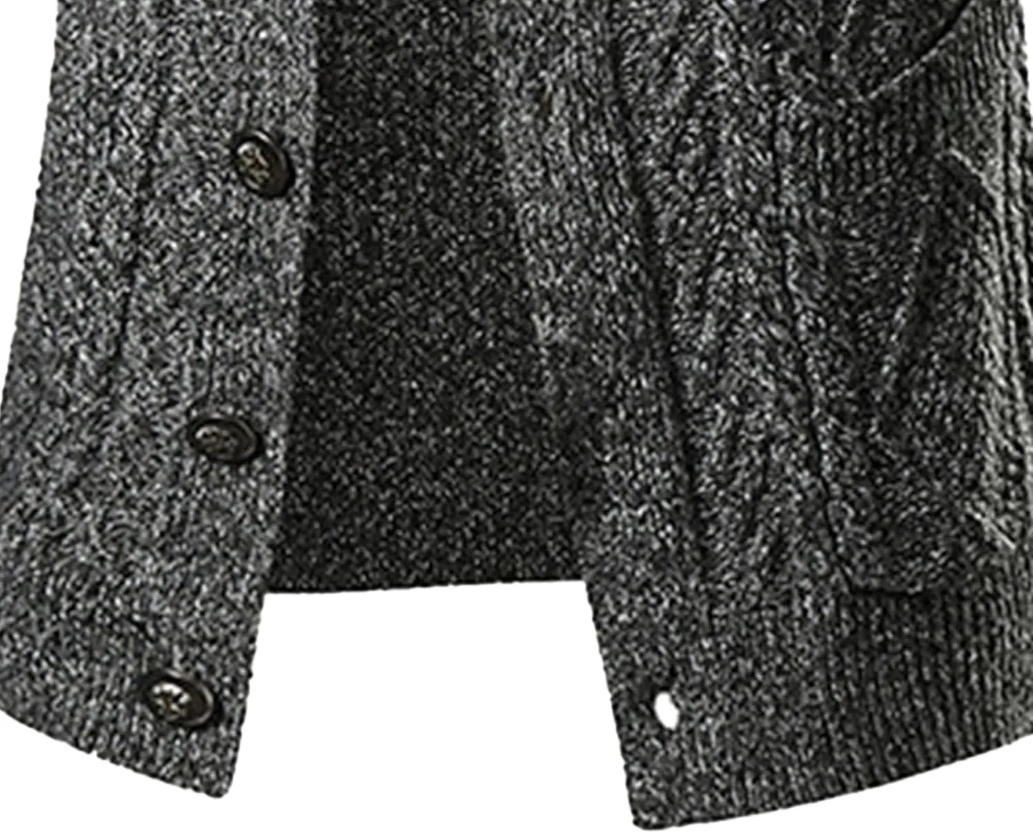 Men's Shawl Collar Cardigan Male Casual Long Sleeve Knit Coat Men Cable Slim Fit Button Down Sweater