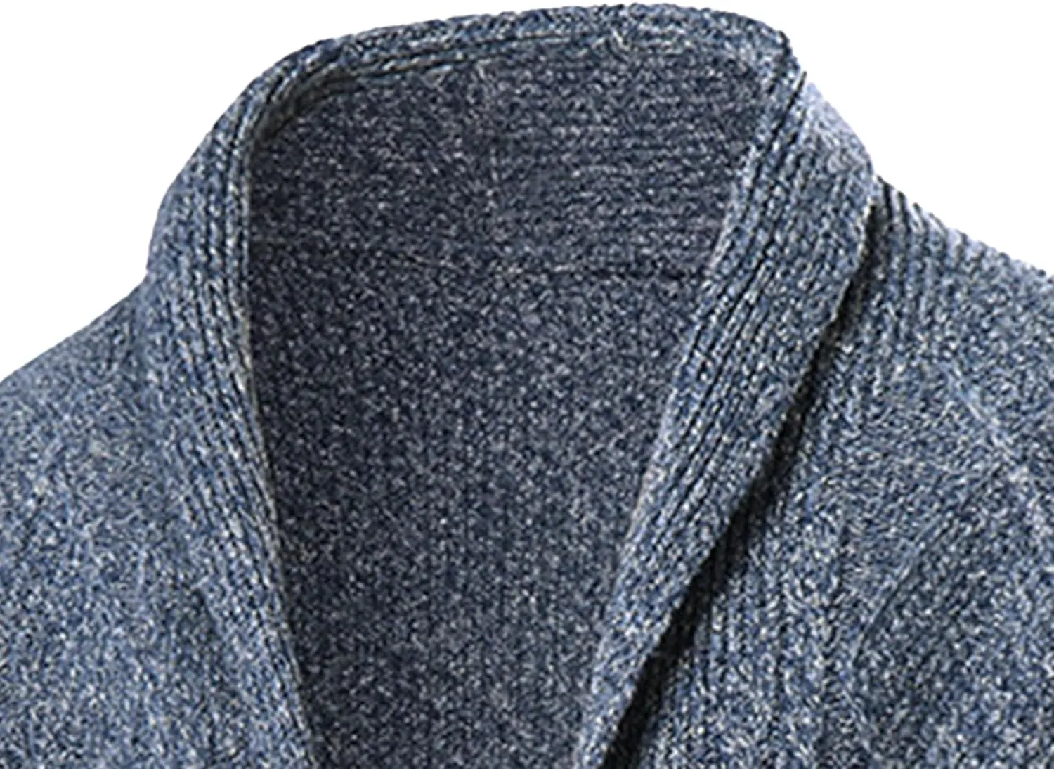 Men's Shawl Collar Cardigan Male Casual Long Sleeve Knit Coat Men Cable Slim Fit Button Down Sweater