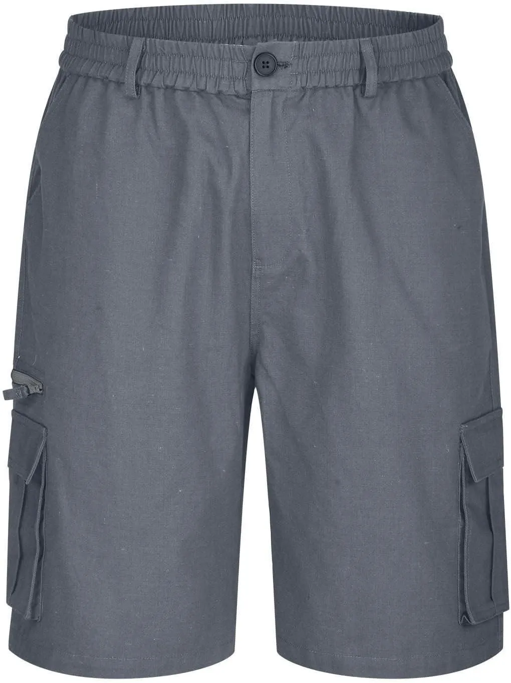 Mens Shorts Cargo, 2024 Elastic Waist Bermuda Shorts Summer Casual Loose Fit Multi Pockets Outdoor Jogger Short Cargos