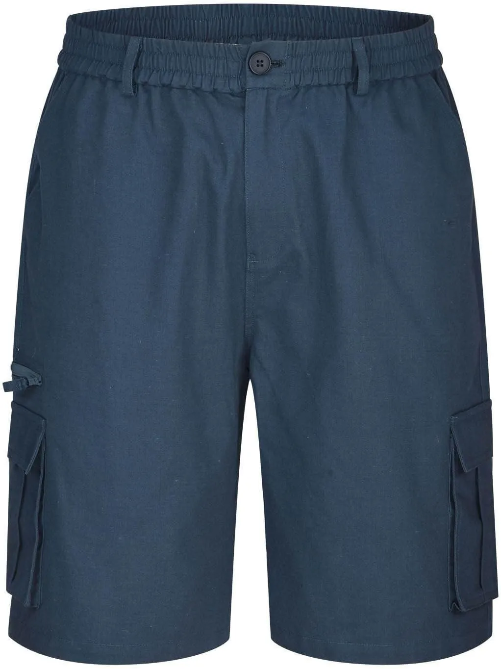 Mens Shorts Cargo, 2024 Elastic Waist Bermuda Shorts Summer Casual Loose Fit Multi Pockets Outdoor Jogger Short Cargos
