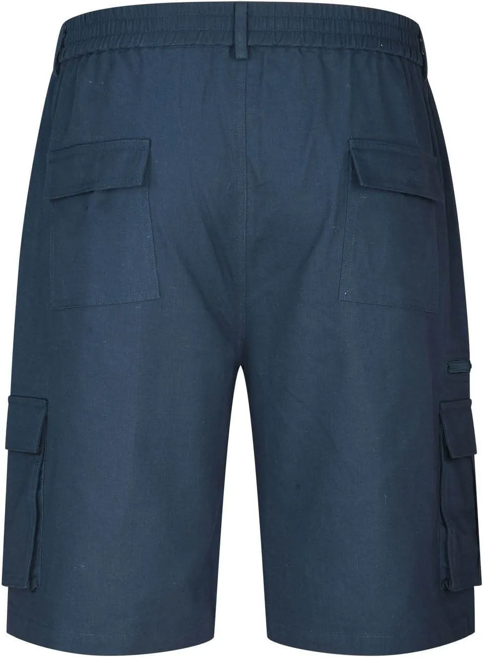 Mens Shorts Cargo, 2024 Elastic Waist Bermuda Shorts Summer Casual Loose Fit Multi Pockets Outdoor Jogger Short Cargos