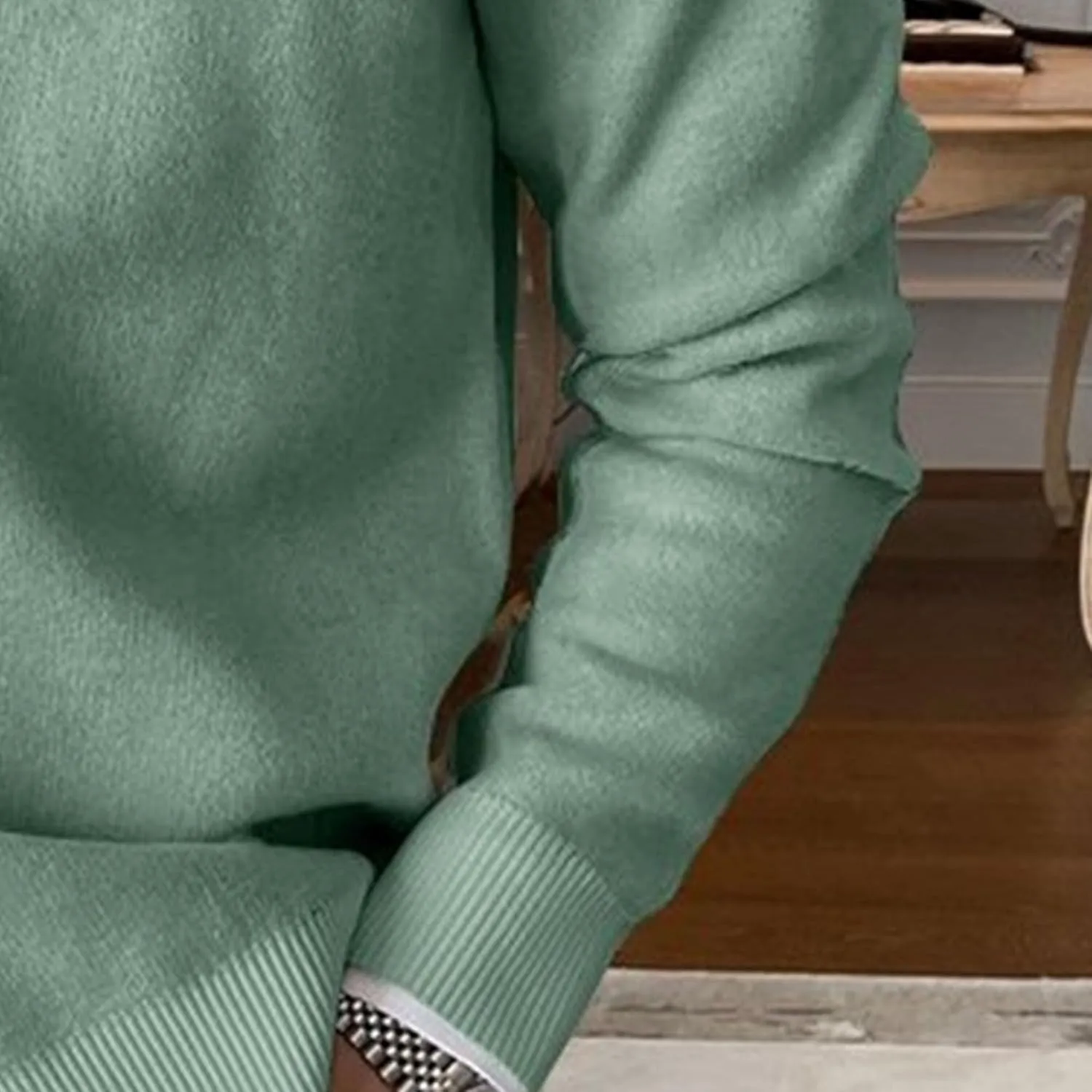 Men's Simple Temperament Knitted Cardigan Patchwork Cozy Knit Cardigan Fashion Casual Button Down Knit Cardigan