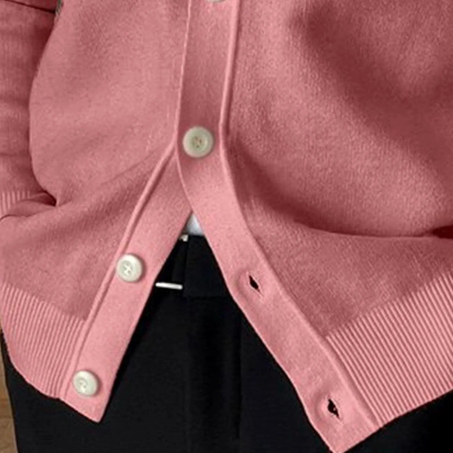 Men's Simple Temperament Knitted Cardigan Patchwork Cozy Knit Cardigan Fashion Casual Button Down Knit Cardigan