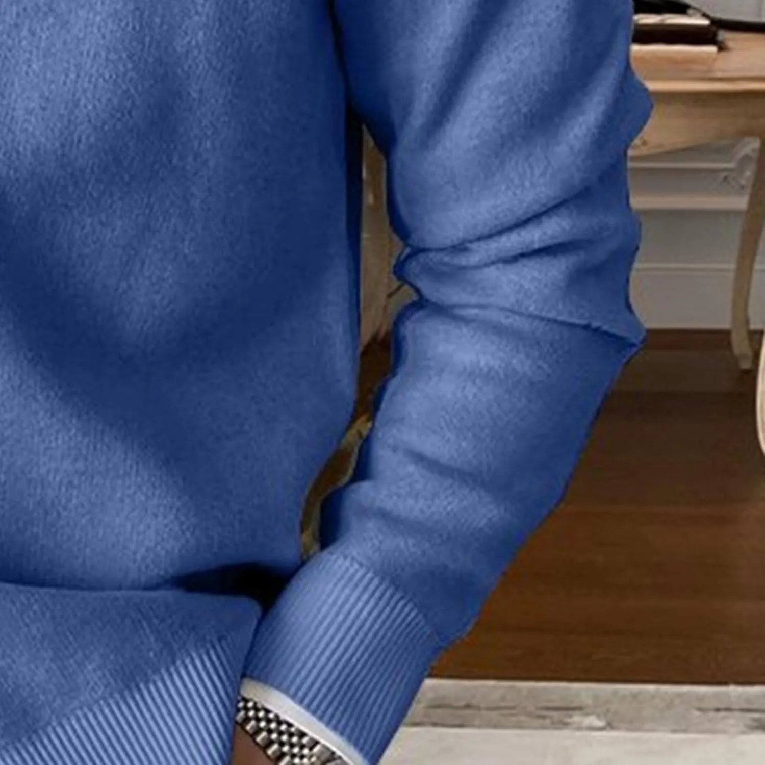 Men's Simple Temperament Knitted Cardigan Patchwork Cozy Knit Cardigan Fashion Casual Button Down Knit Cardigan