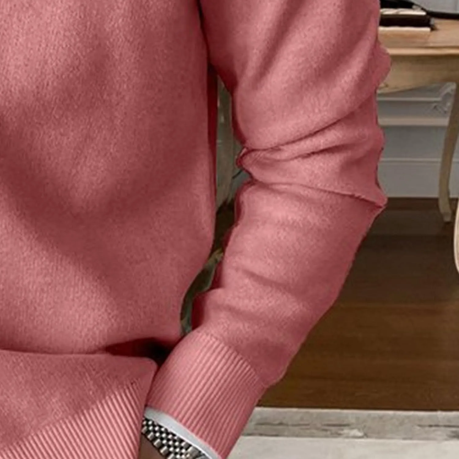 Men's Simple Temperament Knitted Cardigan Patchwork Cozy Knit Cardigan Fashion Casual Button Down Knit Cardigan