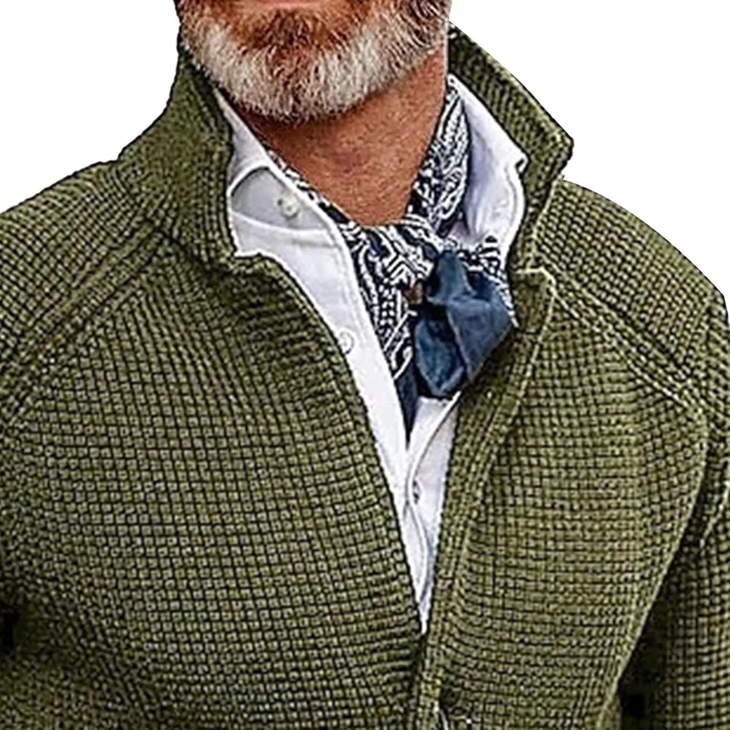 Men's Slim Fit Stand Collar Knit Coat Long Sleeve Button Down Cardigans Casual Knitted Sweaters Cardigan Jacket