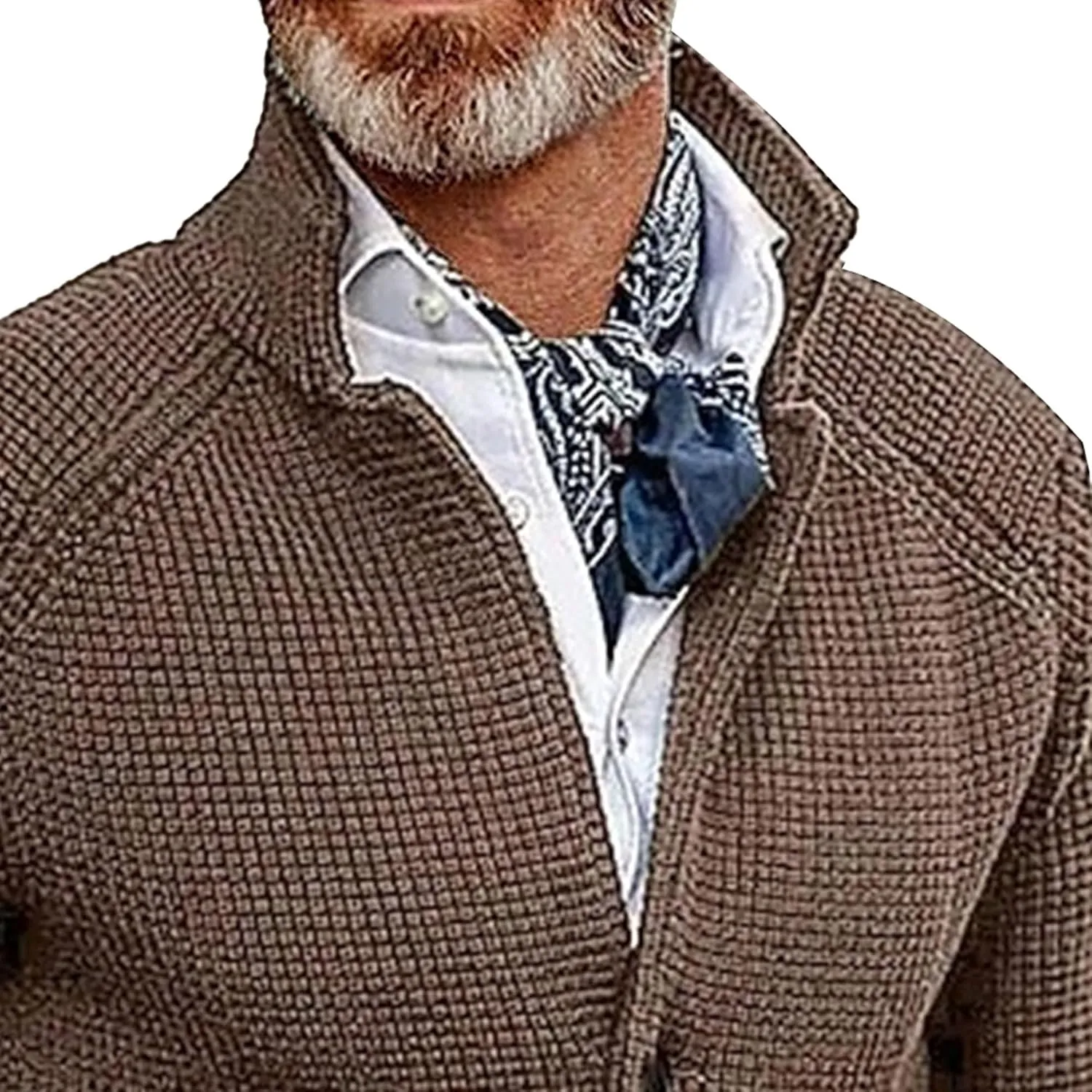 Men's Slim Fit Stand Collar Knit Coat Long Sleeve Button Down Cardigans Casual Knitted Sweaters Cardigan Jacket