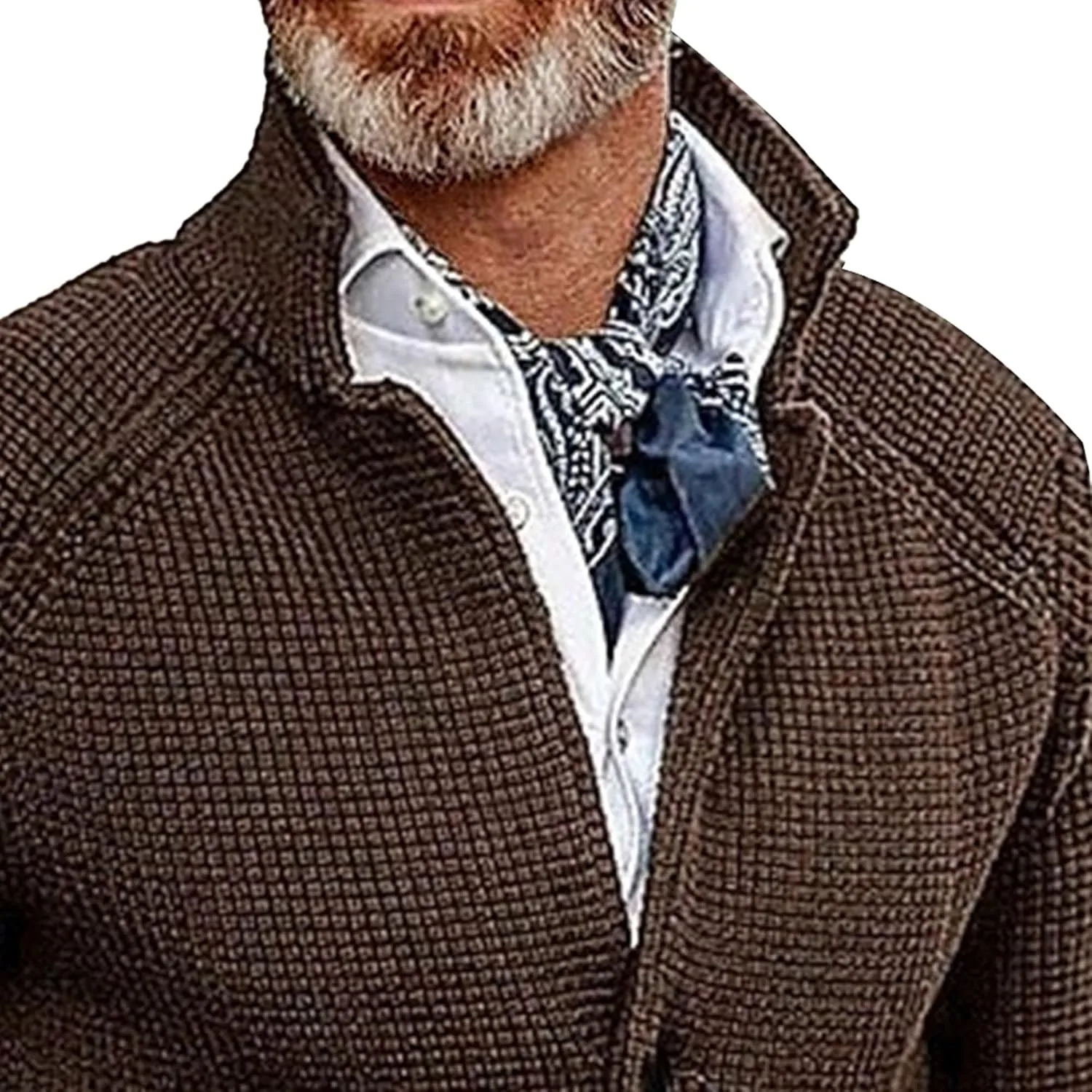 Men's Slim Fit Stand Collar Knit Coat Long Sleeve Button Down Cardigans Casual Knitted Sweaters Cardigan Jacket