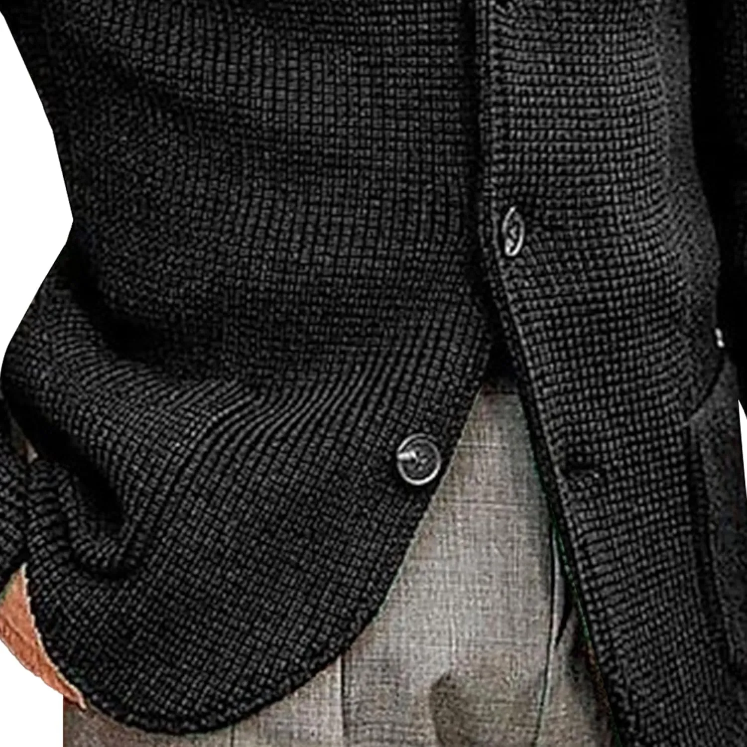 Men's Slim Fit Stand Collar Knit Coat Long Sleeve Button Down Cardigans Casual Knitted Sweaters Cardigan Jacket