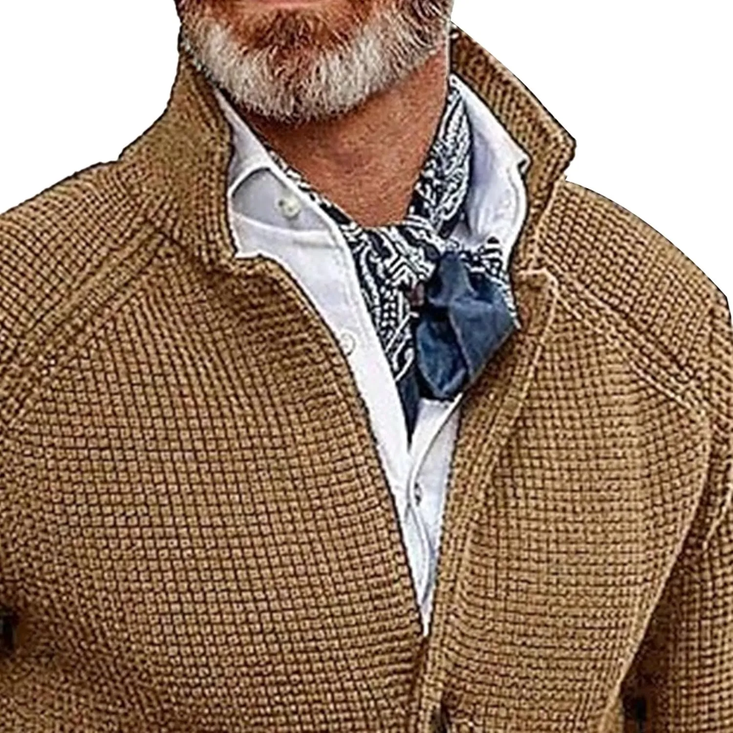 Men's Slim Fit Stand Collar Knit Coat Long Sleeve Button Down Cardigans Casual Knitted Sweaters Cardigan Jacket