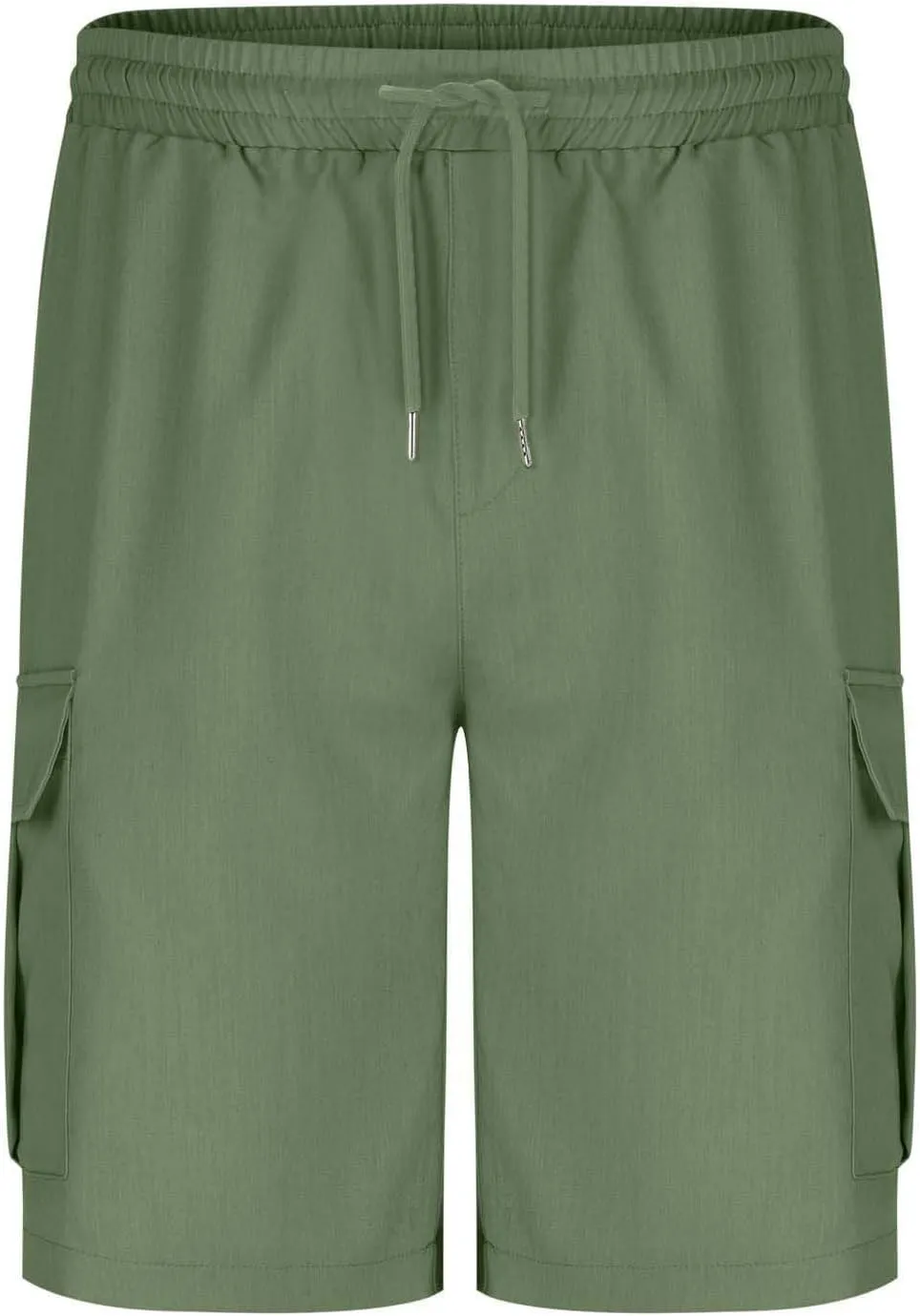 Men's Sweat Cargo Shorts Casual Cotton Drawstring Elastic Waist Short Athletic Workout Gym Jogger Shorts with Pocket