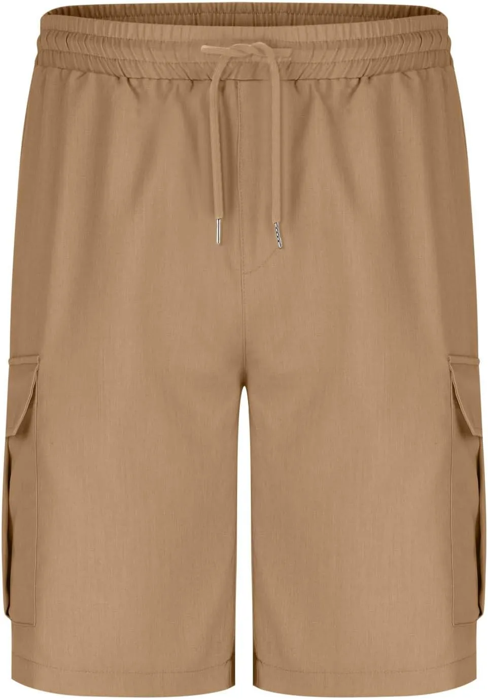 Men's Sweat Cargo Shorts Casual Cotton Drawstring Elastic Waist Short Athletic Workout Gym Jogger Shorts with Pocket