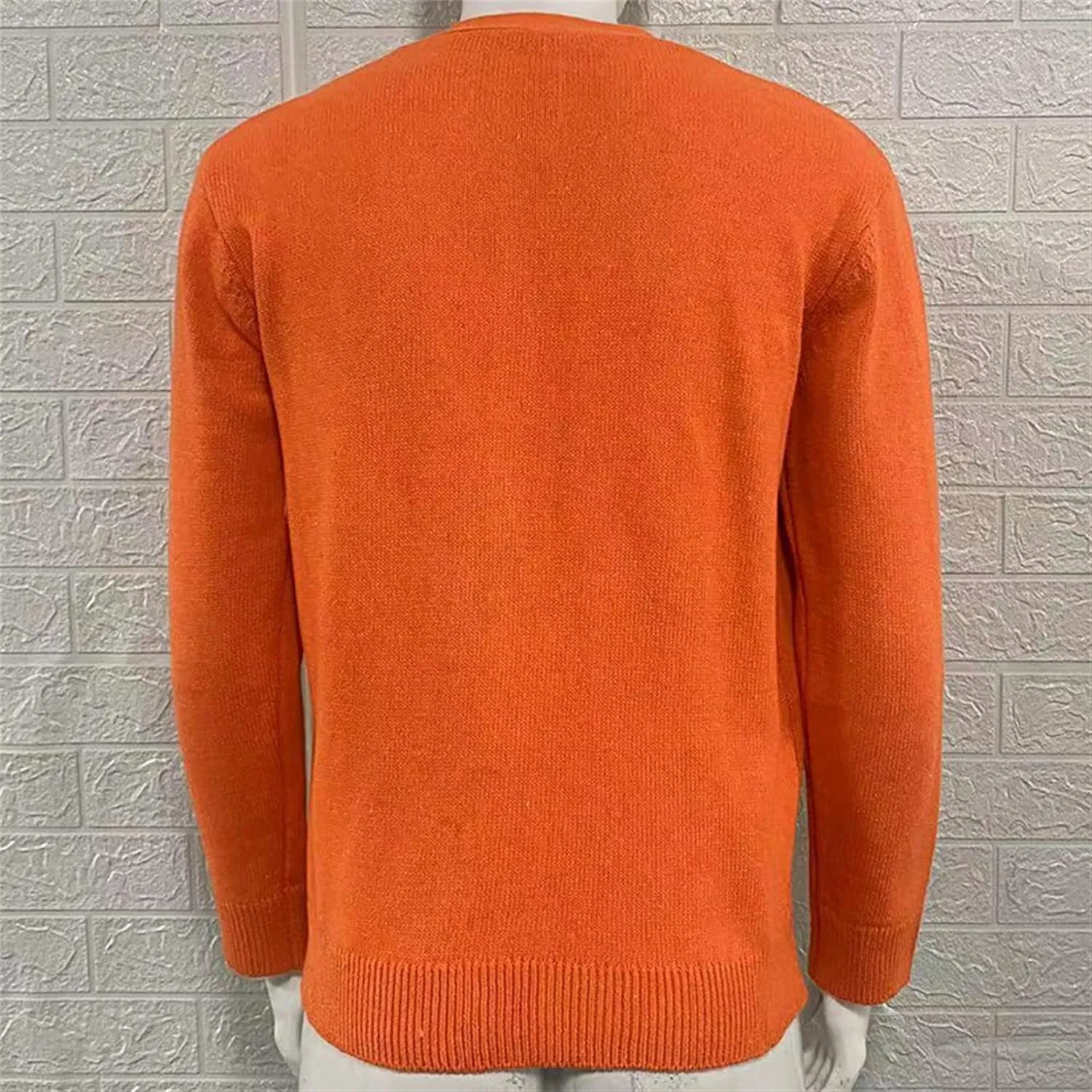 Men's V-Neck Cardigan Casual Slim Fit Long Sleeve Knit Coat Male Button Down Sweaters with Pockets