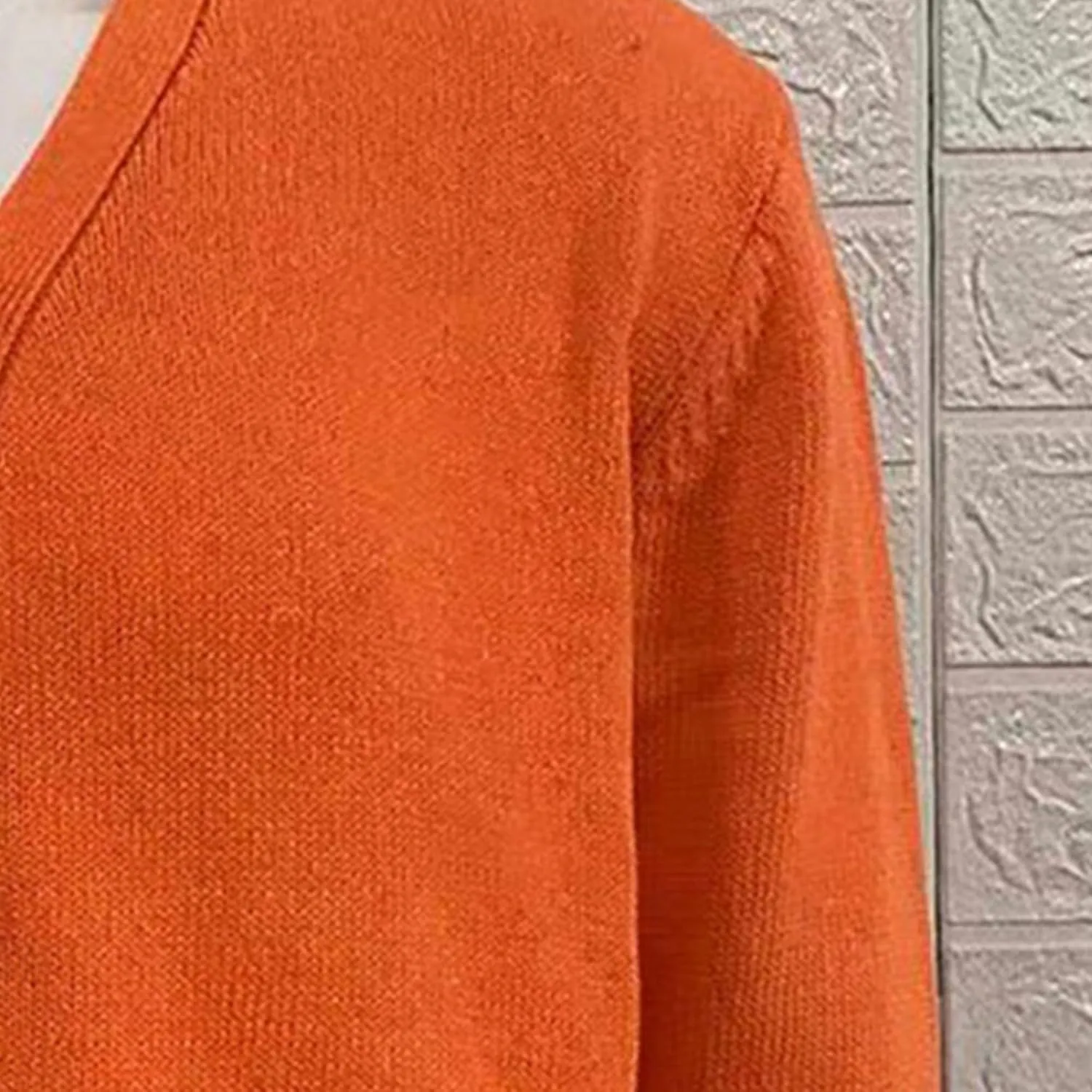 Men's V-Neck Cardigan Casual Slim Fit Long Sleeve Knit Coat Male Button Down Sweaters with Pockets