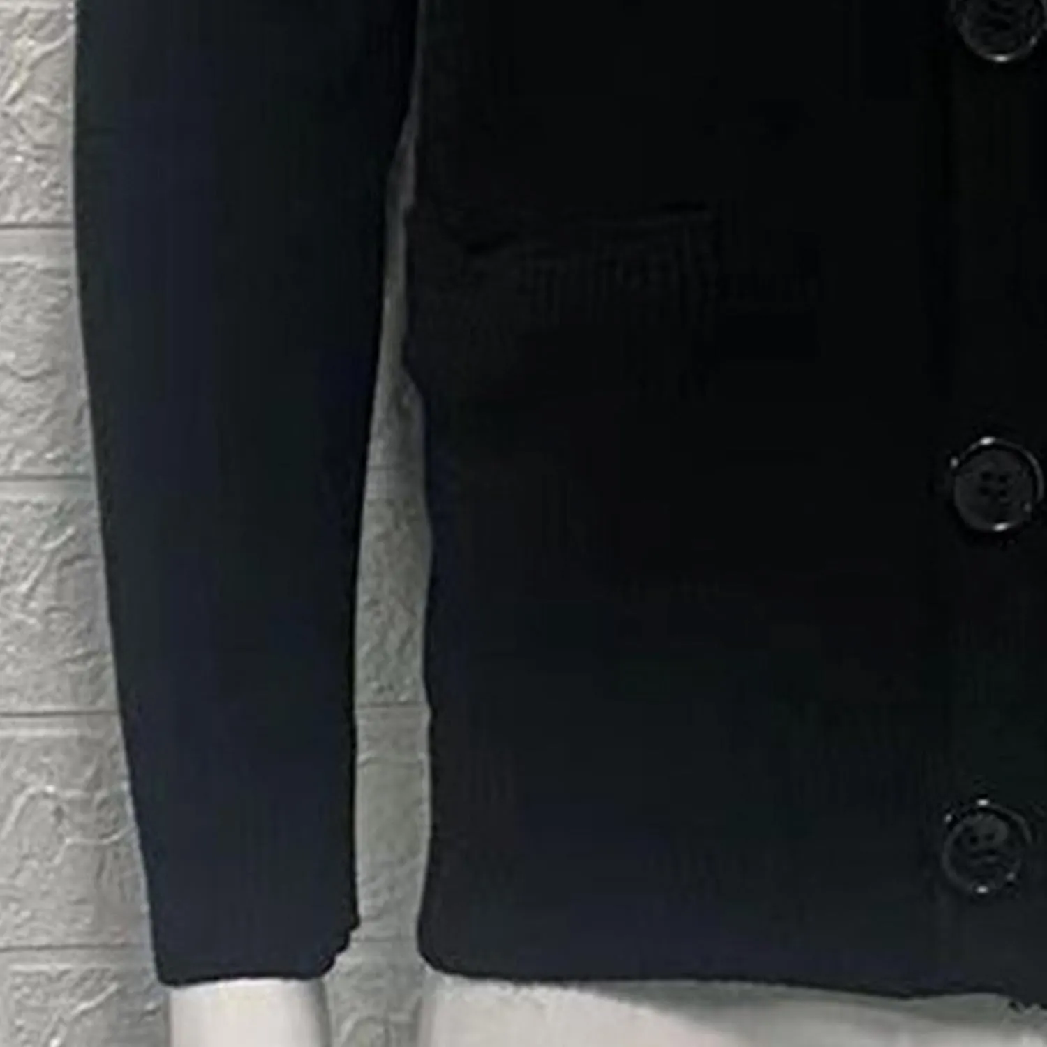 Men's V-Neck Cardigan Casual Slim Fit Long Sleeve Knit Coat Male Button Down Sweaters with Pockets