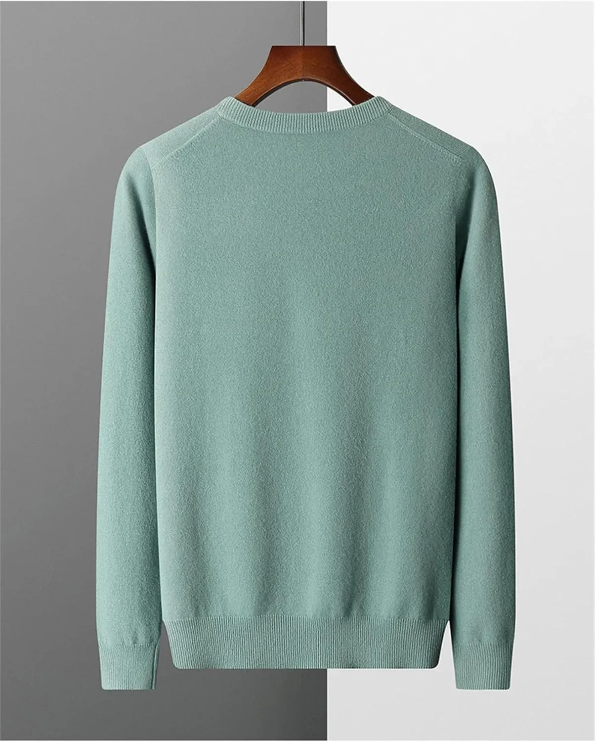 Men's V-Neck Cashmere Sweaters Casual Loose Business Thickened Wool Bottoming Knitted Pullover
