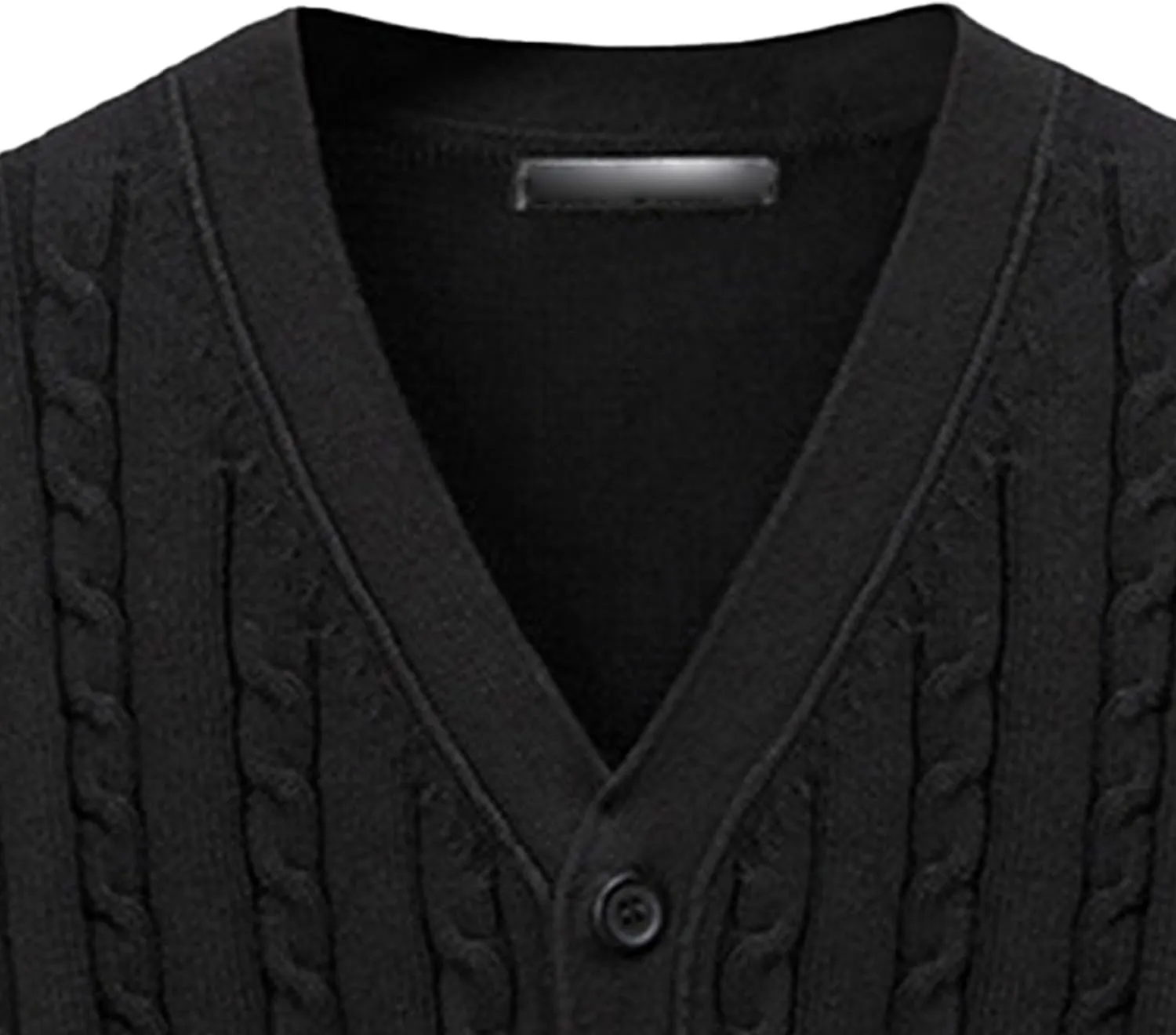 Men's V-Neck Knitted Jacket Buttons Lightweight Men Knit Cardigan Sweaters Solid Color Button Down Knit Coat