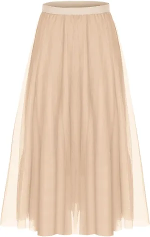Mesh Skirts for Women Summer Fashion Elastic Waist Pleated Retro Cocktail Skorts Elegant Flowy Party Cocktail Skirt