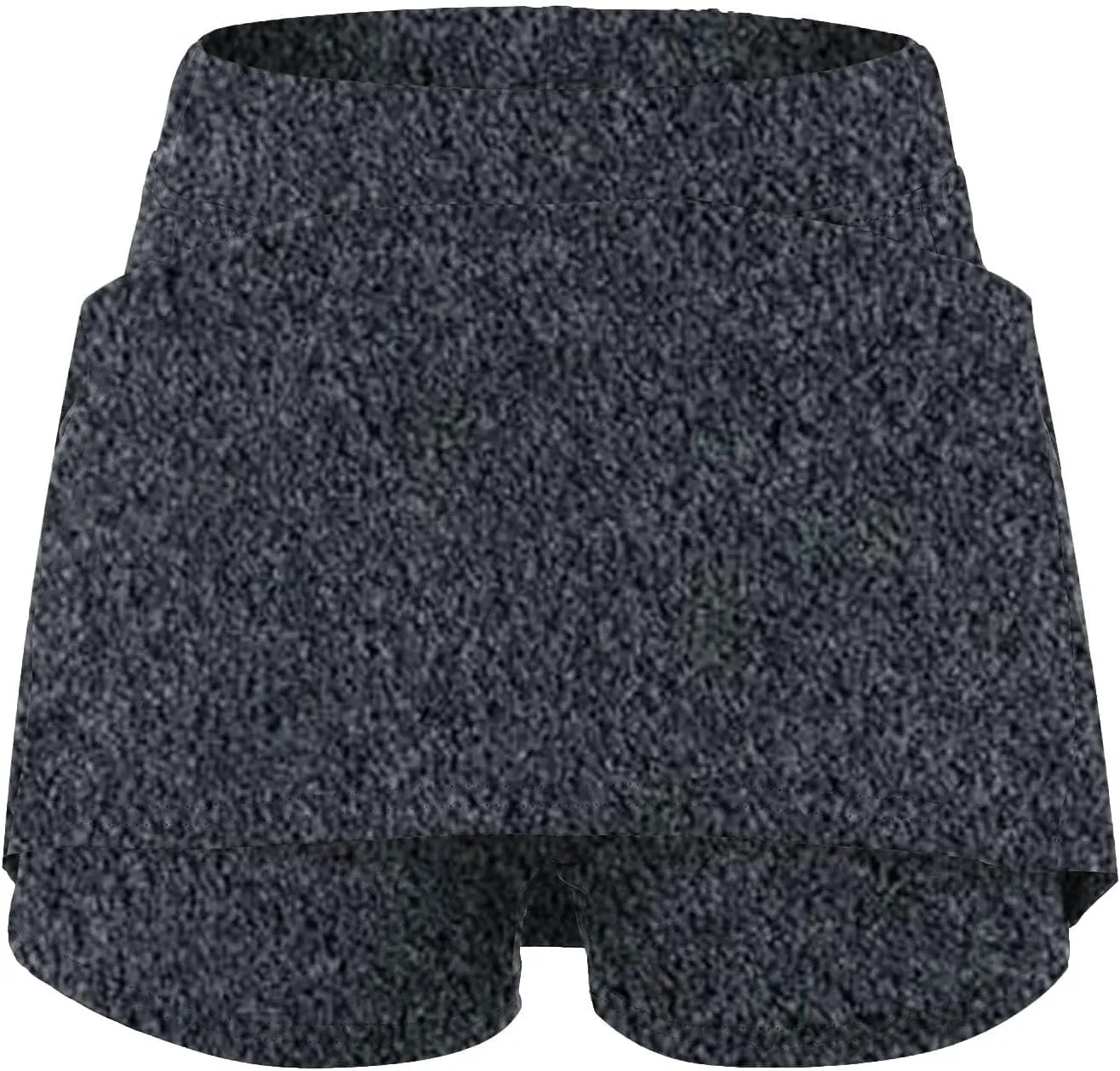 Mid Waist Skirt Pants Women's Casual Sports with Pockets Two New Short Skirts Plus Size Denim A Line Skirt
