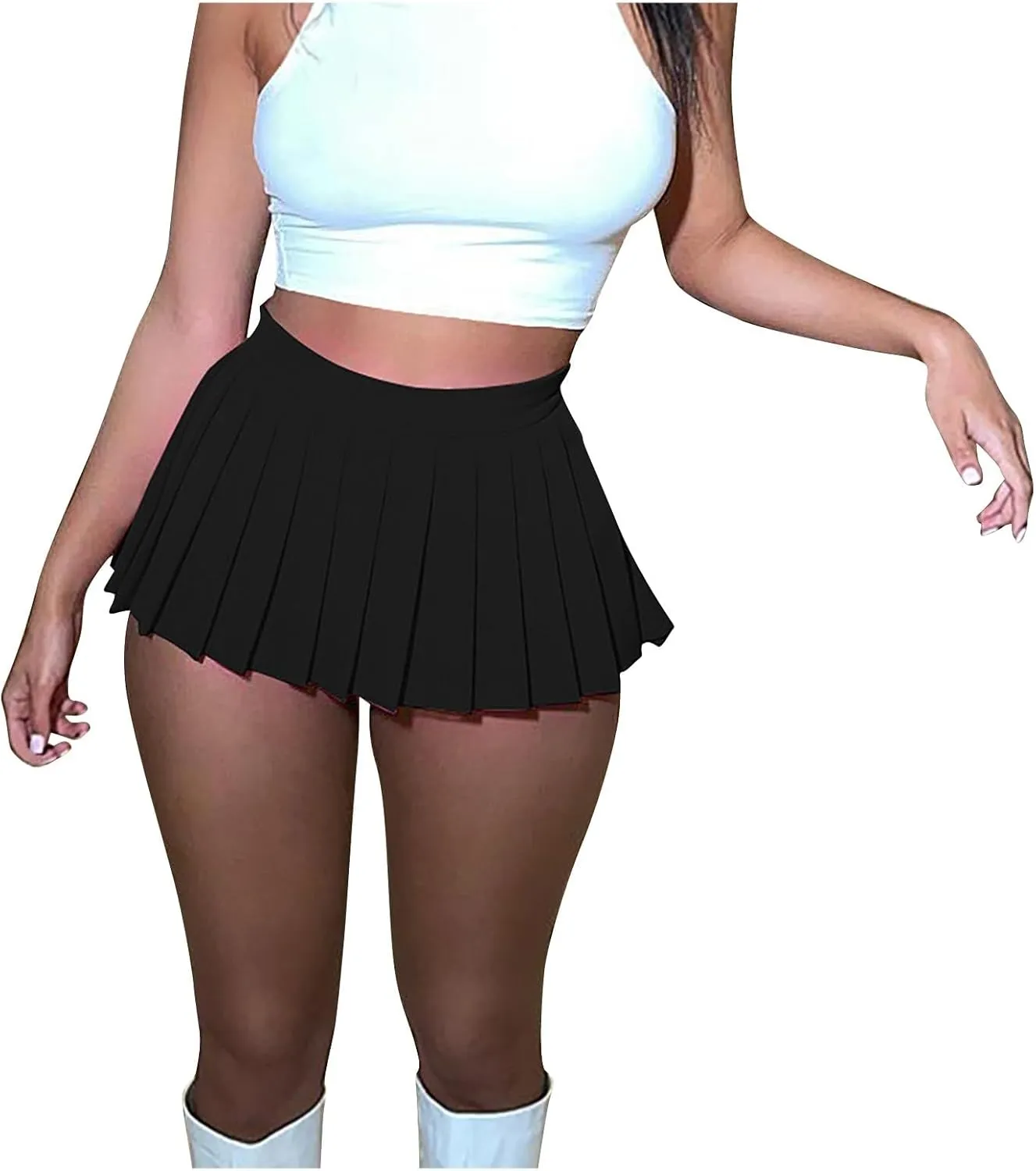Mini Pleated Skirts for Women Pleated Tennis Sport Skirt Y2k Skater Skirt for Girls Sexy Club School Skirt 2025
