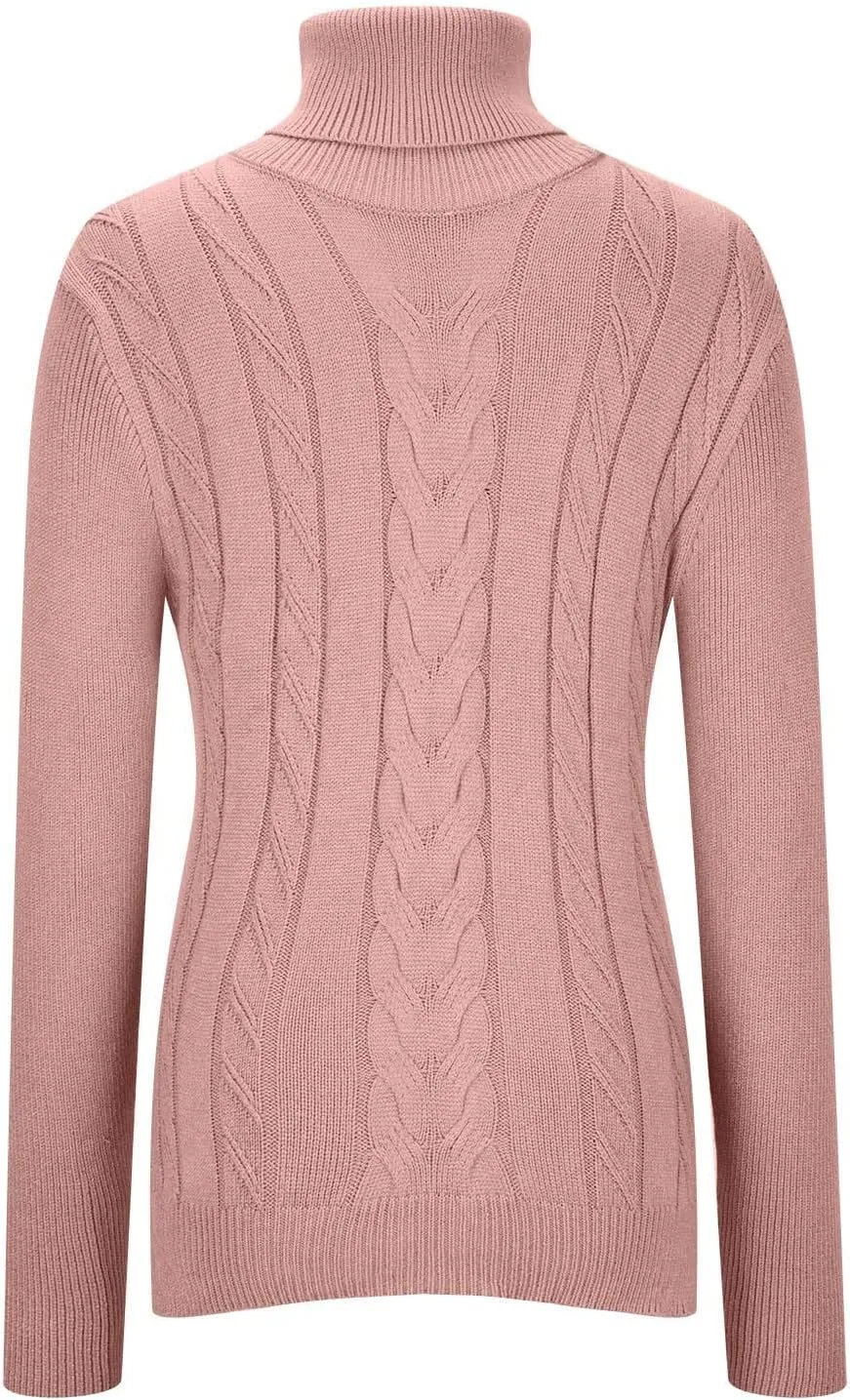 Oversized Sweaters for Women Turtleneck Lightweight Sweaters for Women Long Sleeve Tops for Women Loose Fit Womens