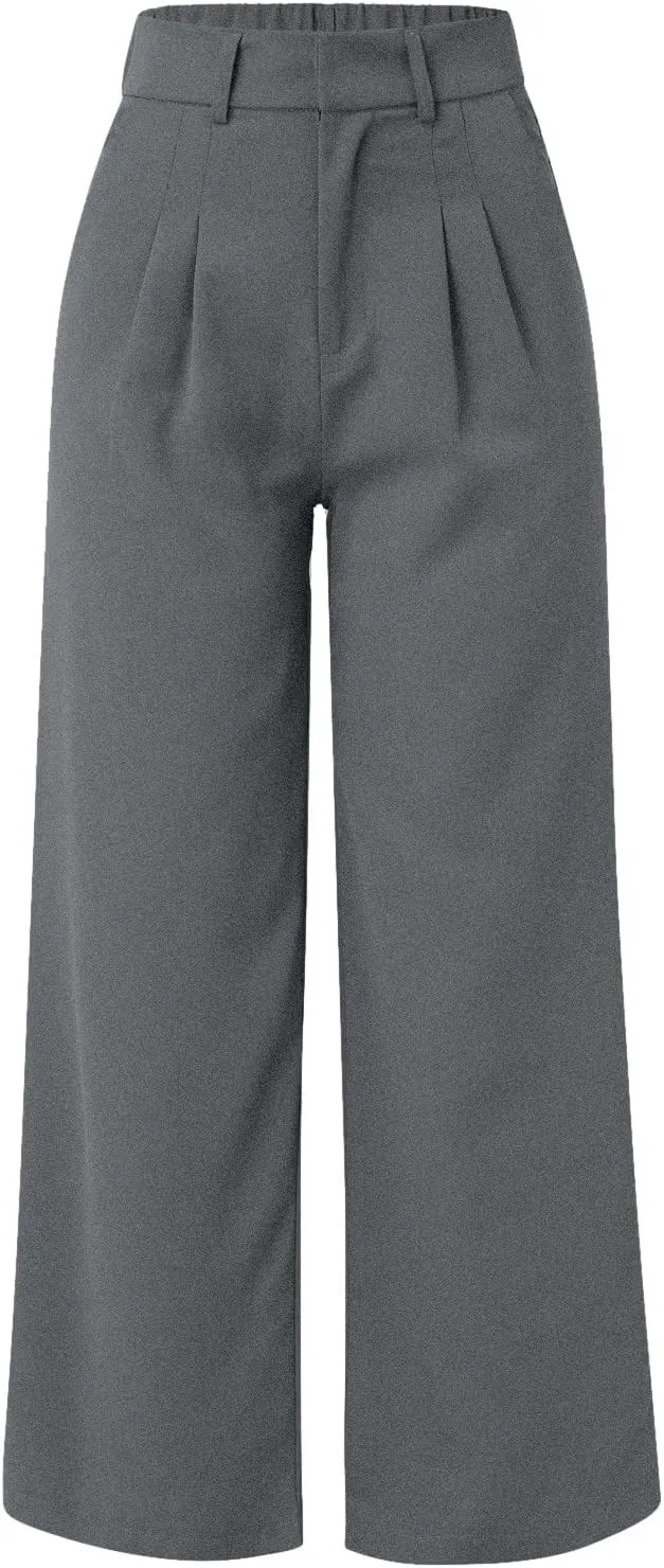 Pants for Women High Waisted Casual Wide Leg Palazzo Pants Dress Long Business Work Trousers Loose Plus Size Outfits