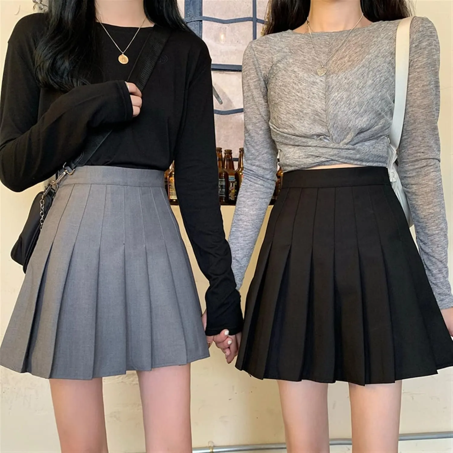 Plaid Skirt High Waist Pleated Skirt Mini Skirt Mini Skirt Women's Tennis Skirt (Color : 3, Size : XL)