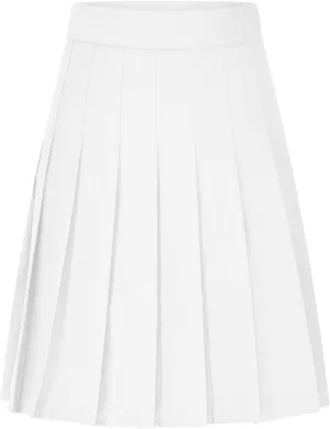 Pleated Skirt for Women Summer Elastic Waist School Uniform Cheerleader Skirts Casual Comfy Loose Plus Size Skorts
